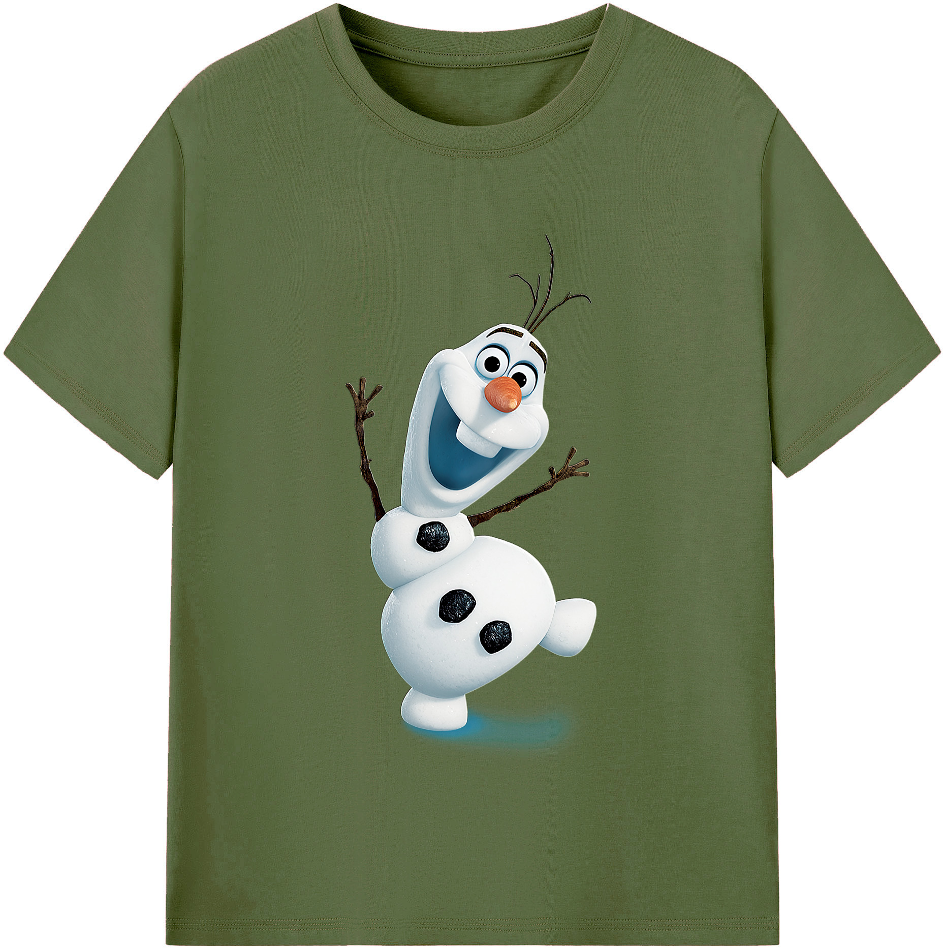 （画像用） アナと雪の女王 アンナ エルサ Frozen Anna Elsa 綿100％半袖Tシャツ（フロントプリント）